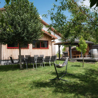 jardin-repas extérieur-hamac